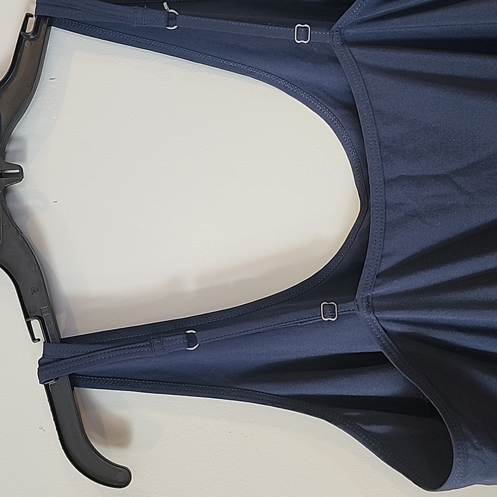 Abercrombie & Fitch A&F Navy Blue Sleeveless Traveler Jumpsuit Pants size XL - Picture 7 of 8